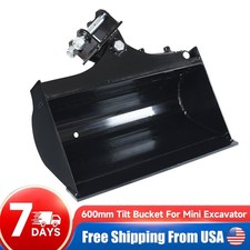 Free shipping / 600mm tilting bucket suitable for 0.8-2 ton mini excavators picture
