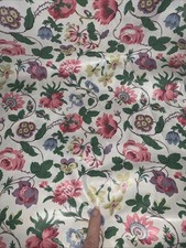 14 Yards Everglaze Chintz Fabric Museum Quality Multi Vining Floral Polished Ctn picture
