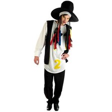Mens 1980s New Wave Popstar Legend Costume Adult 80s Pop Star Singer Halloween picture