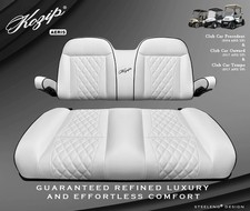 'KOZIP' CLUB CAR PRECEDENT/TEMPO GOLF CART FRONT SEAT/BACKREST CUSHION SET WHITE picture