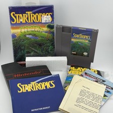 Nintendo NES StarTropics CIB Star Tropics - VERY Complete Box Cart Manual Letter picture