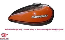 Fit For Kawasaki Z1- 900 Brown & Orange Aluminium Petrol Tank 1972 - 1975 + Cap picture