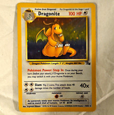 Pokemon TCG Dragonite 4/62 Fossil Holo Rare Unlimited English 1999 100 HP picture