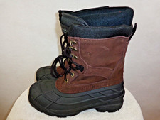 Kamik Waterproof Men's Cold-Weather -40 Winter Boots Brown Black Size 8 WK0819 picture