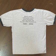 VTG 2004 Phish Coventry Tour Farewell Festival Concert M Ringer Band Tee Y2K picture