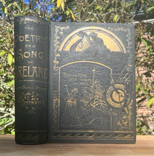 1898 Antique IRISH CELTIC POETRY SONGS Book OVER 1000 PAGES Ireland Ballads picture
