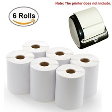 6 Rolls DYMO 4XL Direct Thermal Shipping Labels 4x6 1744907 Compatible 220/Roll picture