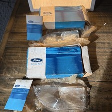 NOS OEM Ford LH + RH FRONT PARKING LAMP LENSES Clear 1970-72 Maverick Comet New picture