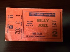 Billy Joel June 24 1980 Madison Square Garden MSG Original Concert Ticket Stub picture