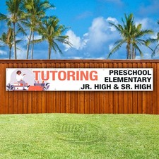 TUTORING Advertising School Students Vinyl Banner Flag Sign USA XL02492 picture