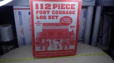 Vintage Fort Courage Log Set (No figures) (218 pieces) picture