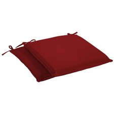 Sorra Home Sunbrella Chair Pad Set 19x19x2 in Canvas Jockey Red picture