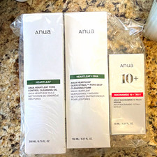 Anua 3 Piece Skincare Set Retail $60 Heartleaf +BHA, Heartleaf, Niacinamide 10 picture