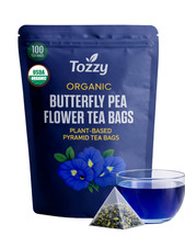 USDA Organic Butterfly Pea Flower Tea – 100 Pyramid Bags picture