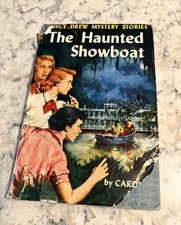 *VINTAGE* 1957 Nancy Drew #35: The Haunted Showboat by Carolyn Keene HCDJ picture