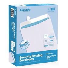 500 9x12 Self Seal Security White Catalog Envelopes - 28lb (38100-500-E) picture