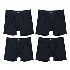 Frye 4.5 Inch Organic Cotton Boxer Briefs 4 Pack Black NWT — Size Medium picture