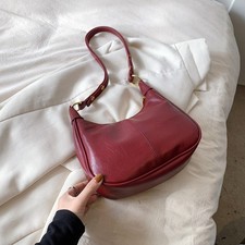Women’s Underarm Shoulder Bag Oil Wax Leather Crossbody Trendy Textured Bag picture