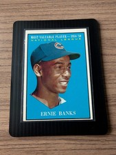 1961 Topps Ernie Banks #485 58-59 MVP Most Valuable Player Card Chicago Cubs picture