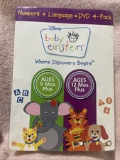 Baby Einstein Numbers & Language DVD 4-Pack Brand New Still In The Shrink Wrap picture