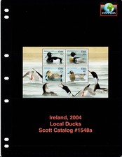 $6.00 Scott Value - 2004 IRELAND Ducks s/s Mergansers Gadwalls CV MNH NH UMM picture