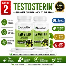 Natural Slim Testosterin Men's Multivitamins Booster 180 Capsules ( Pack of 2 ) picture