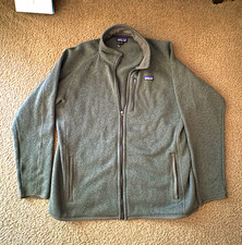 Patagonia Men’s Gray Full Zip Fleece Jacket Stand-Up Collar Logo 2XL picture