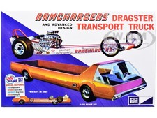 SKILL 2 MODEL KIT RAMCHARGERS DRAGSTER & TRANSPORT TRUCK 2-IN-1 1/25 MPC MPC970 picture