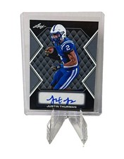 Leaf 2025 Justin Thurman 92 Leaf Lgr Auto RC Blue Prismatic /20 #92L-JT3 picture