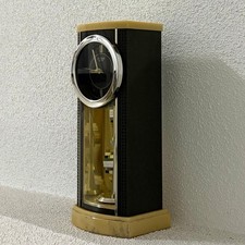Vintage 1980s Space Age Postmodern Pendulum Desk Clock Interior Decor picture