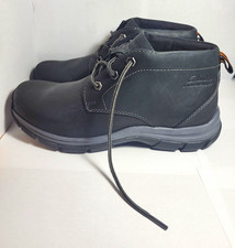 Clarks Men's Waterproof Leather Chukka Ankle Boots Black US 9 UK 8 EU 42 picture