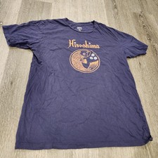 Hiroshima Toyo Carp Ebbets Field Flannels T-shirt Men’s Size Large Blue Baseball picture