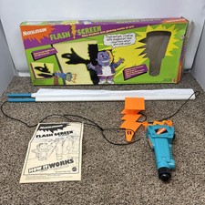 VTG 1994 (BANNED) Nickelodeon Flash Screen Toy - RARE Man Cave Game Room Décor picture