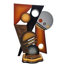 Contemporary Modern Geometric Sculpture, Machismo Tabletop 25x18 by Alisa picture