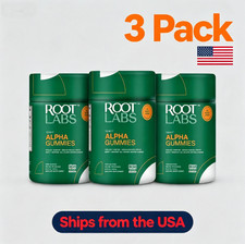 3pc Root Labs Alpha Gummies: & Shilajit Blend Energy for 10-in-1 Focus, 60ct picture