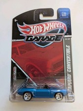 Hot Wheels Garage # 14/22  '69 Camaro Convertible Metallic Blue Real Riders GM picture