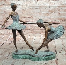 Bronze Ballet Dancer Statue Ballerina Bronze Sculpture on Marble Base Figurine picture