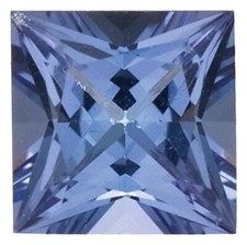 Natural Fine Blue Violet Tanzanite - Square Princess - Tanzania - AA+ Grade picture