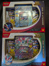 Pokemon TCG 30th Anniversary Celebration ex Box Set of 2 Sealed Greninja Sylveon picture