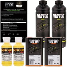 U-POL Raptor Tintable Safety Yellow Spray-On Truck Bed Liner Coating, 2 Quarts picture