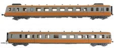 Jouef HJ2388S Set RGP2 2 Elements Orange/Light Gray SNCF DCC SOUND picture