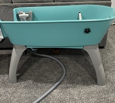 Booster Bath Elevated Dog Bath and Grooming Center Extra Large Teal 50
