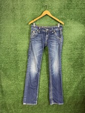 Rock Revival Adele Straight Jeans Distressed Dark Wash Women’s Size 31x31 picture