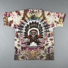 Vtg 1993 Grateful Dead Shirt Men’s XL Multicolor Tie Dye Native American Skull picture