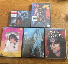 Alice Cooper DVD CD Lot Sealed Detroit Stories Trashes The World Nightmare Live picture