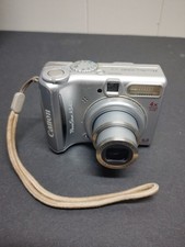 Canon PowerShot A540 6.0MP Digital Camera - Silver Works Fair Condition READ picture