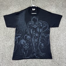 Vintage 1992 DC Comics Catwoman Shirt Size Large AOP Superhero SSI Single Stitch picture