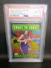 2002 Topps Chrome Coast To Coast Kobe Bryant #CC7 PSA 8 picture