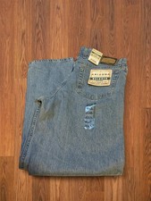NWT Arizona Men's Blue Jeans 34x32 Relaxed Fit Western Denim Streetwear picture