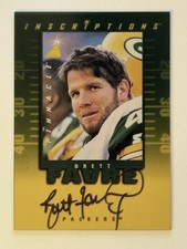 1997 Pinnacle Inscriptions Autographs #10 Brett Favre/215 picture